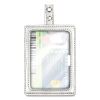 MyID Leather ID Badge Holder, Vertical/Horizontal, 2.5 x 4, Silver1