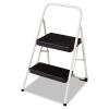 2-Step Folding Steel Step Stool, 200 lb Capacity, 17.38w x 18d x 28.13h, Cool Gray1