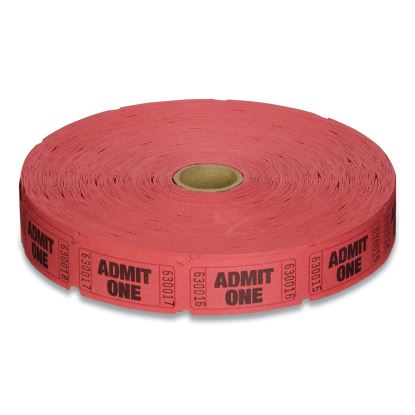 Single Ticket Roll, Admit One, Red, 2,000/Roll1