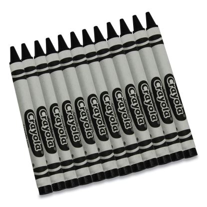 Bulk Crayons, Black, 12/Box1