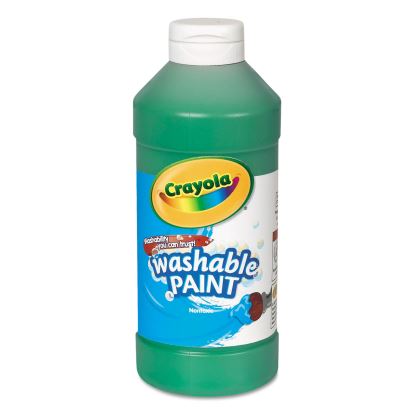 Washable Paint, Green, 16 oz Bottle1