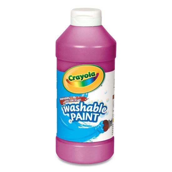 Washable Paint, Magenta, 16 oz Bottle1