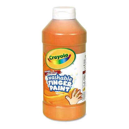 Washable Fingerpaint, Orange, 16 oz Bottle1