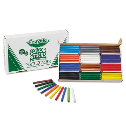 Color Sticks Classpack Set, 9.7 mm, HB (#2.5), Assorted Lead/Barrel Colors, 120/Pack1