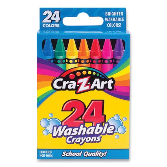 Washable Crayons, Assorted, 24/Pack1