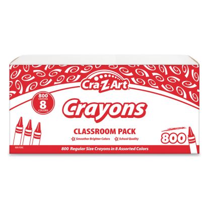 Crayons, 8 Assorted Colors, 800/Pack1