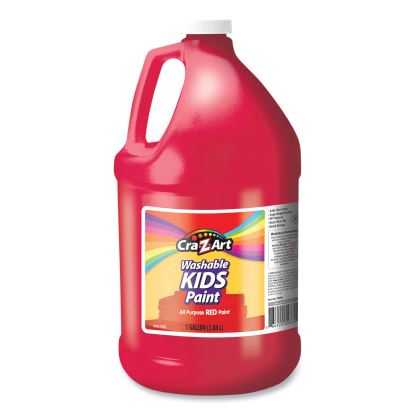 Washable Kids Paint, Red, 1 gal Bottle1