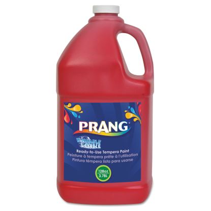 Washable Paint, Red, 1 gal Bottle1