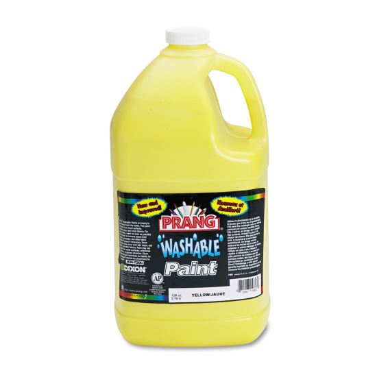 Washable Paint, Yellow, 1 gal Bottle1