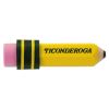 Shaped Eraser, For Pencil Marks, Pencil Shaped, Small, Yellow/Green/Pink, 36/Box2