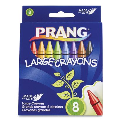 Large Crayons Made with Soy, 8 Colors/Pack1