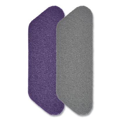 Twister Floor Pad, Crystal Shield, 17" Diameter, Gray, 2/Carton1