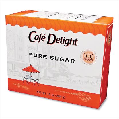 Pure Sugar Packets, 0.10 oz Packet, 100 Packets/Box1