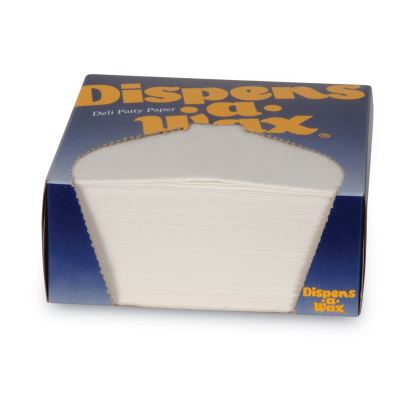 Dispens-A-Wax Waxed Deli Patty Paper, 4.75 x 5, White, 1,000/Box, 24 Boxes/Carton1