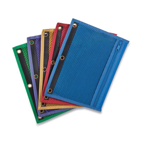 Mesh Binder Pockets, 10.5 x 7.5, Assorted Colors1