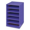 Vertical Classroom Organizer, 6 shelves, 11 7/8 x 13 1/4 x 18, Purple2
