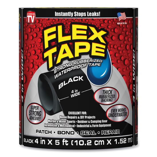 General Purpose Repair Tape, 4" x 1.67 yds, Black1