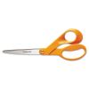Home and Office Scissors, 8" Long, 3.5" Cut Length, Orange Offset Handle2