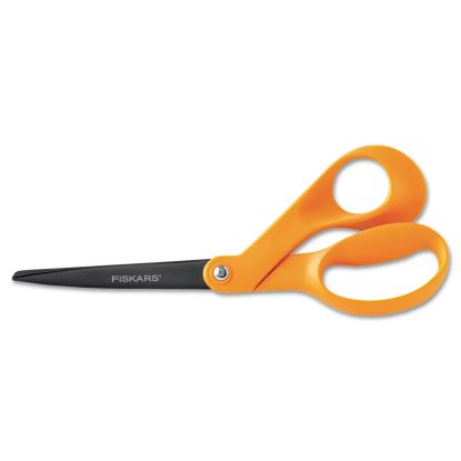 Our Finest Scissors, 8" Long, 3.1" Cut Length, Orange Offset Handle1
