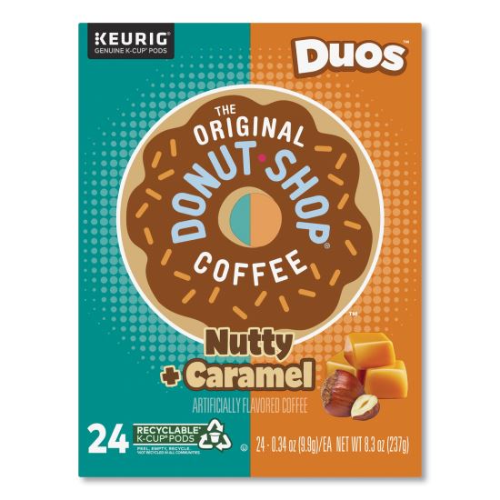 Nutty Plus Caramel K-Cup, 0.34 oz, 24/Box1