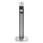 MESSENGER ES6 Graphite Panel Floor Stand with Dispenser, 1,200 mL, 16.75 x 6 x 40, Graphite/Silver1