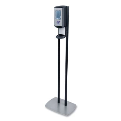 CS6 Hand Sanitizer Floor Stand with Dispenser, 1,200 mL, 13.5 x 5 x 28.5, Graphite/Silver1