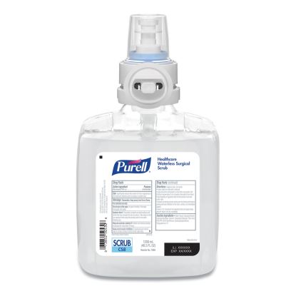 Waterless Surgical Scrub Gel Hand Sanitizer, 1,200 mL Refill Bottle, Fragrance-Free, For CS-8 Dispenser, 2/Carton1