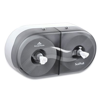 SofPull Twin High-Capacity Center-Pull Dispenser, 20.13 x 7 x 10.75, Smoke1