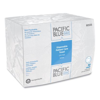 Pacific Blue Select Disposable Patient Care Washcloths, 9.5 x 13, White, 50/Pack, 20 Packs/Carton1