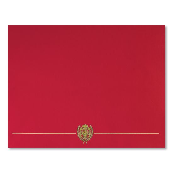 Classic Crest Certificate Covers, 9.38 x 12, Red, 5/Pack1