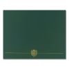 Classic Crest Certificate Covers, 9.38 x 12, Hunter, 5/Pack1