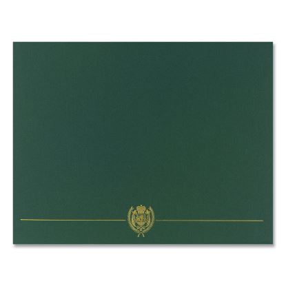 Classic Crest Certificate Covers, 9.38 x 12, Hunter, 5/Pack1