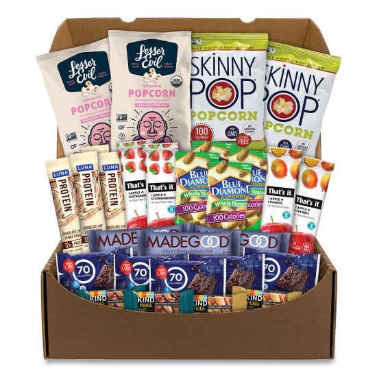 Low Calories Snack Box, 28 Assorted Snacks, Delivered in 1-4 Business Days1