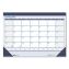 Recycled Contempo Desk Pad Calendar, 18.5 x 13, White/Blue Sheets, Black Binding, Black Corners, 12-Month (Jan to Dec): 20231