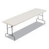 IndestrucTables Too 600 Series Folding Table, Rectangular Top, 600 lb Capacity, 96 x 30 x 29, Platinum1