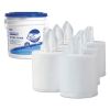 Power Clean Wipers for Solvents WetTask Customizable Wet Wiping System 12 x 12.5, Unscented, 60/Roll, 5 Rolls/1 Bucket/CT2
