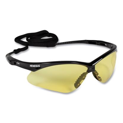 Nemesis Safety Glasses, Black Frame, Amber Lens, 12/Box1