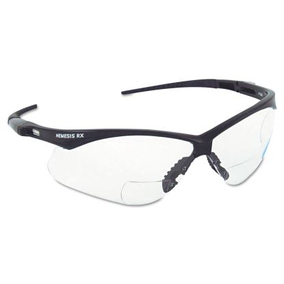 V60 Nemesis Rx Reader Safety Glasses, Black Frame, Smoke Lens, +2.0 Diopter Strength1