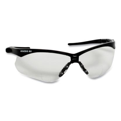 V60 Nemesis Rx Reader Safety Glasses, Black Frame, Clear Lens, +3.0 Diopter Strength, 12/Carton1