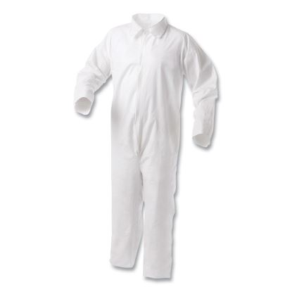 A35 Liquid and Particle Protection Coveralls, Zipper Front, 2X-Large, White, 25/Carton1