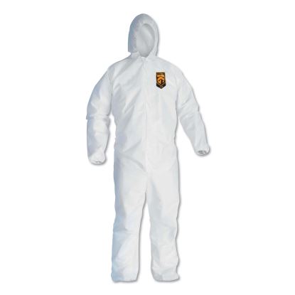 A40 Elastic-Cuff, Ankle, Hooded Coveralls, 3X-Large, White, 25/Carton1