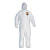 A30 Elastic Back and Cuff Hooded Coveralls, Medium, White, 25/Carton1
