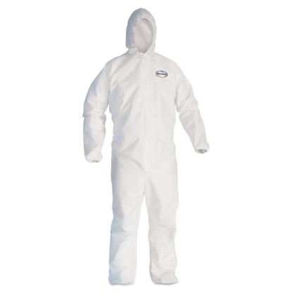A30 Elastic Back and Cuff Hooded Coveralls, Large, White, 25/Carton1
