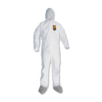 A45 Liquid and Particle Protection Surface Prep/Paint Coveralls, Medium, White, 25/Carton1