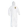 A20 Breathable Particle Protection Coveralls, Zipper Front, Large, White1