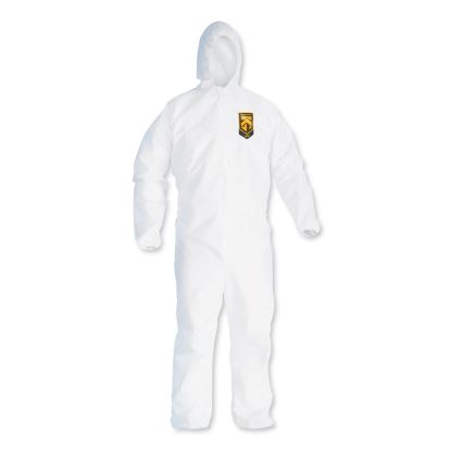 A20 Breathable Particle Protection Coveralls, Zipper Front, Large, White1