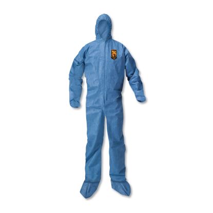 A20 Elastic Back Wrist/Ankle, Hood/Boots Coveralls, 4X-Large, Blue, 20/Carton1