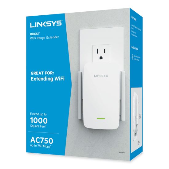 AC750 BOOST Wi-Fi Extender, 1 Port, Dual-Band 2.4 GHz/5 GHz1