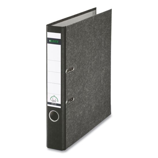 European Premium A4 Lever-Arch Two-Ring Binder, 2" Capacity, 11.7 x 8.27, Black Marble1