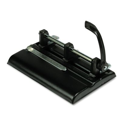 40-Sheet High-Capacity Lever Action Adjustable Two- to Seven-Hole Punch, 9/32" Holes, Black1